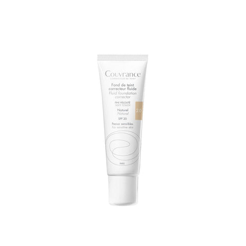 AVÈNE COUVRANCE FLUID FOUNDATION VELVETY FINISH NATURAL SPF20 NO.2.0 30ML