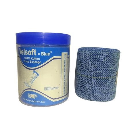 VELPEAU BLUE CREPE BANDAGE 5CM