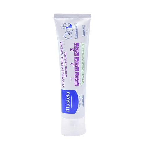 MUSTELA Vitamin Barrier Cream for Diaper Change 100ml Prevents Redness
